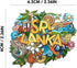 Decorative Sri Lanka Fridge Magnets - Strong Refrigerator Magnets for Magnetic Calendar, Whiteboard, Locker | Cute Small Imanes para Refrigerador...