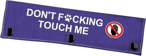 Funny Dog Leash Sleeve Don't Touch Me Dog Leash Wrap Social Distancing Dog Patch (Don't Touch Me)...