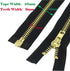 YaHoGa #10 32 Inch Brass Separating Jacket Zipper Metal Zipper Heavy Duty Metal Zippers for Jackets Sewing Coats Crafts (32" Brass)...