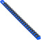 Ernst Manufacturing 18-Inch Magnetic Socket Organizer with 22 1/4-Inch Twist Lock Clips, Blue (8403M-Blue-1/4)...