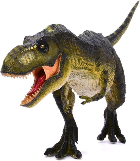 Gemini&Genius T-Rex Dinosaur Toy, Tyrannosaurus Rex Dinosaur Figurine Toy, 14“ Length-Hand Painted, Realistic Dinosaur Action Figure Display, Grea...