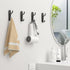 4 PCS Coat Hook Adhesive Towel Hook Heavy Duty Wall Mounted Black...