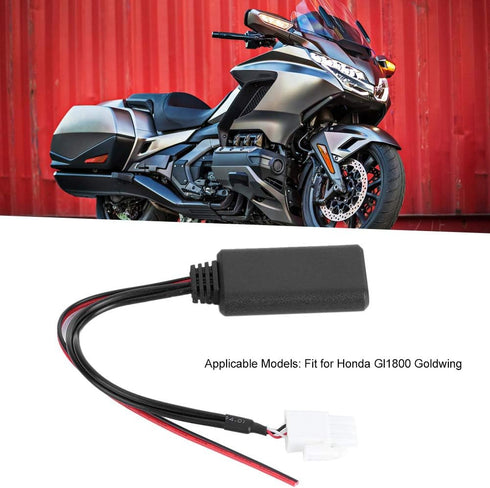 Qiilu 3-Pin AUX Bluetooth Adapter for Honda GL1800 Goldwing Car Bluetooth Wireless Audio Cable Adapter Stereo Music......
