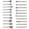20pcs 1/8 Inch(3mm) Shank HSS Router Bits Burr Rotary Tools Replacement Wood Milling Burrs for Rotary Engraving Woodworking Tool...