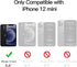 JETech Magnetic Case for iPhone 12 Mini 5.4-Inch Compatible with MagSafe, Translucent Matte Back Slim Shockproof Phone Cover (Black)...