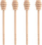 4 Pcs (6.3 Inches) Wooden Honey Mixing Stirrer Honey Dipper Sticks Honey Comb Stick Honey Spoon Collecting Dispensing Drizzling Jam...