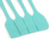 Silicone Spatula 4-piece Set, Heat-Resistant Non-stick Rubber Spatulas with Stainless Steel Core, Light Blue...