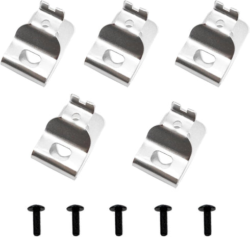 DZS ELEC 5PCS Screw In Hook Kit with Enclosed Screws Stainless Steel Drill Holster Electric Tool Waist Clip Replacable Fixed Belt Clip...