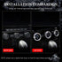 LECART Bling Car Accessories Fit for Volkswagen Arteon Altas Passat Tiguan Golf CC Glitter AC Knob Covers Auto Interior Decor Trims Metal Decals 3...