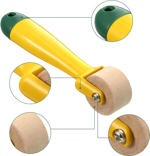Quilting Seam Roller, Sewing Seam Roller Wallpaper Roller with Easy to Grip Handle for Quilting, Sewing, Print, Ink, Wallpaper, Home Decoration (1...