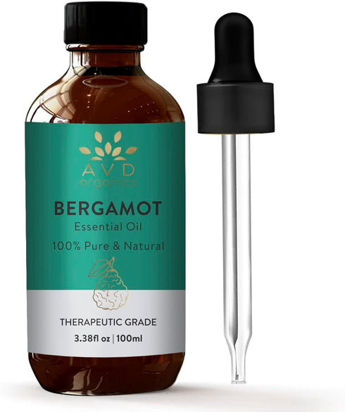 Bergamot Essential Oil for Diffuser - 100% Pure & Natural Bergamot Oil | for Skin, Aromatherapy, Home Fragrance Soap & Candle Making- 3.38 fl. Oz...