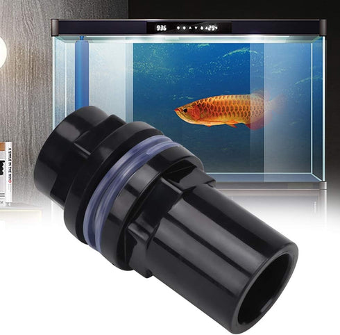 GLOGLOW 5Pcs/Set Aquarium Tubes Connectors, Aquarium Hose Adapter PVC Aquarium Water Pipe Joint Straight Tube Connector Fish (25mm) Air Pump Acces...
