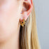 Mevecco Gold Dainty Huggie Hoop Earring,18K Gold Plated Cute Tiny Drop Ball Hoop Earrings for Women (ball)…...