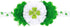 St. Patrick's Day Headband Baby Four Leaf Green Clover Flower Hair Bow Band JHSP06 (B)...