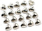 20Pcs 10mm(0.394inch) Heart Shape Gold Metal Buttons for Sewing Small Blouse Shirt Button with Shank DIY Crafts Silver Color...