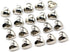 20Pcs 10mm(0.394inch) Heart Shape Gold Metal Buttons for Sewing Small Blouse Shirt Button with Shank DIY Crafts Silver Color...