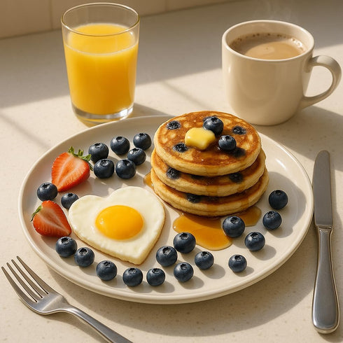 HIC Non-Stick Fried and Poached Egg and Pancake Cooking Rings, Heart Shaped, Nonstick, PFOA and BPA Free, 4.625-Inches x 4.25-Inches, Set of 2...