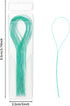 100 Pcs Floss Threaders Multifunctional Deep Clean Floss for Braces, Bridges, and Implants Dental Threader (Green)...