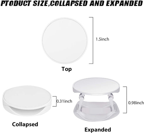 15 Pieces Blank Sublimation Phone Holders Collapsible Tablets and Cell Phones Grip Holder Adhesive Blank Finger Stand Holder with Double-Sided Tap...