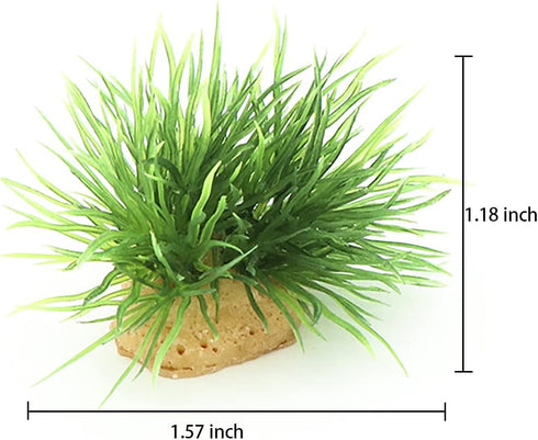AQUA KT Aquarium Landscape Foreground Grass Seaweed Green Plants for Marine Freshwater Fish Tank Decoration, Pack of 10...