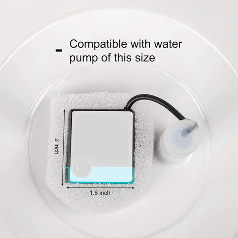 Cat Water Fountain Foam Filters, Compatible with Multiple Pet Fountain Dispenser Sponge Filters (12 Pcs)...