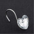 Actpe Decorative Crystal Heart Shape Shower Curtain Hooks Rust Resistant Hooks Glide Shower Ring Hangs Holder Bling for Bathroom, Pack of 12...