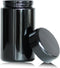 Black Glass Airtight Storage Container Jar 150ml with UV Protection for Spice Coffee...