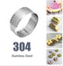 10 Pcs 1.98 Inch Stainless Steel Tart Ring, Heat-Resistant Perforated Cake Mousse Ring, Round Ring Baking doughnut tools 5cm...