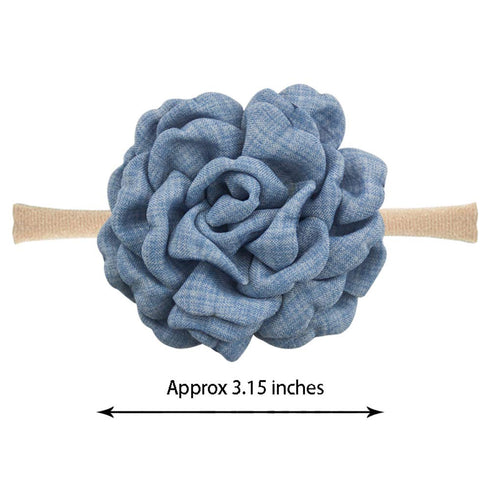 JIAHANG Baby Girls Hair Bow Headbands Nylon Flower Hairband Floral Hair Accessories 10PCS for Newborn Infant Toddlers...