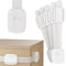 6 Pack Child Safety Strap Locks. Child Locks for Cabinets No Drilling. Sticky Child Safety Drawer Locks Baby Proofing. Refrigerator Strap Lock for...