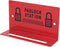 Lockout Tagout Station, Padlock Station 4.7in Length 0.4in Width Alloy Steel Holds up to 8 Lockout Locks, Lockout Tagout Locks Station for Machine...