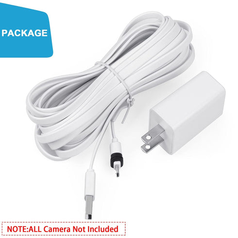 Power Cable Compatible with SimpliSafe Wireless Outdoor Security Camera,16.5Ft/5m Weatherproof USB Cable Power Your SimpliSafe Outdoor Camera cont...
