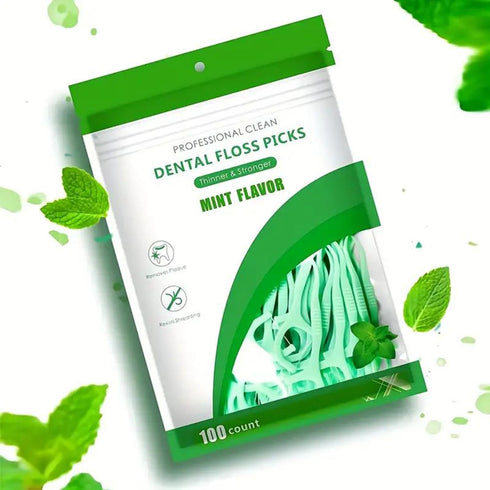 Dental Flossers Original Gentle Clean Soft Floss with Superior Strength Cleaning Between Teeth Dental Floss Picks 500 Count,Mint 500...