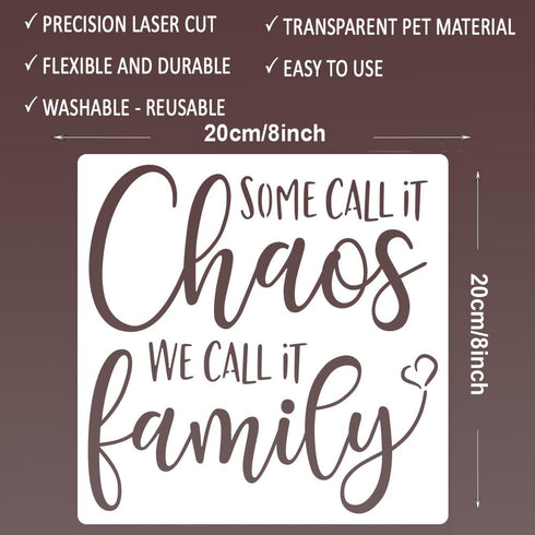 16pcs Family Inspirational Word Stencil Kit Motivational Stencils Phrase Word Reusable Mylar Template Stencils Large Alphabet Welcome Calligraphy ...