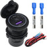 12V USB Car Charger Socket C Socket 65W PD3.0 Port and 18W Fast Charging 3.0 Car USB Charger Socket for Laptops/Tablets, Mobile Phones, Waterproof...