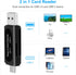 SD Card Reader, AIYEEN 4-in-1 USB C SD Card Reader Dual Slot OTG Memory Card Adapter for TF/Micro SD/SD/SDXC/Micro SDXC/Micro SDHC Memory Cards (B...