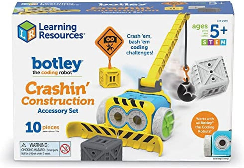 Learning Resources Botley Crashin' Construction Challenge, Accessory Set, Kids Coding, Construction Set, STEM Toy, Ages 5+ (Botley Not Included)...
