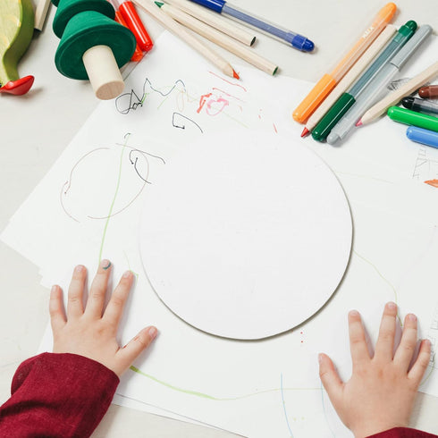 8PCS 10CM Round Canvas Drawing Board Premium Art Painting Board Artist Round Shape Canvas Board Oil Paint Canvas Sketchpad canvases for painting,a...