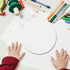 8PCS 10CM Round Canvas Drawing Board Premium Art Painting Board Artist Round Shape Canvas Board Oil Paint Canvas Sketchpad canvases for painting,a...