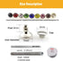 360 Sets 7mm Rhinestone Leather Rivets Kit Rapid Leathercraft Crystal Tubular Metal Studs with 3 Tools for Handmade DIY Decoration Accecssories...