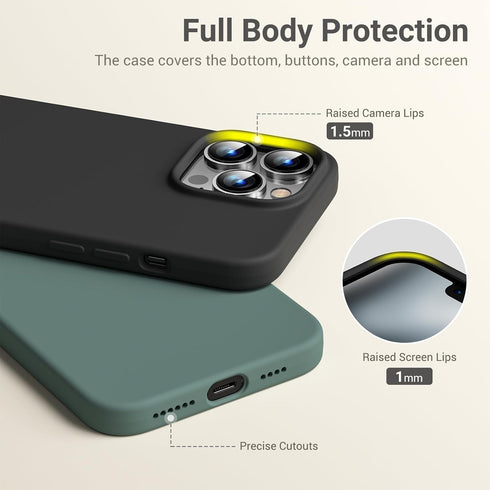 JASBON Designed for iPhone 13 Pro Max Case, Phone Case for iPhone 13 Pro Max 6.7 inch, Support for Wireless Magnetic Charger, Silicone Shockproof ...