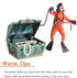 Mesee Aquarium Floating Diver Ornament, Micro Landscape Decor Undersea Treasure Chest Diver Aquarium Decoration for Home Fish Tank Arts Crafts Dec...