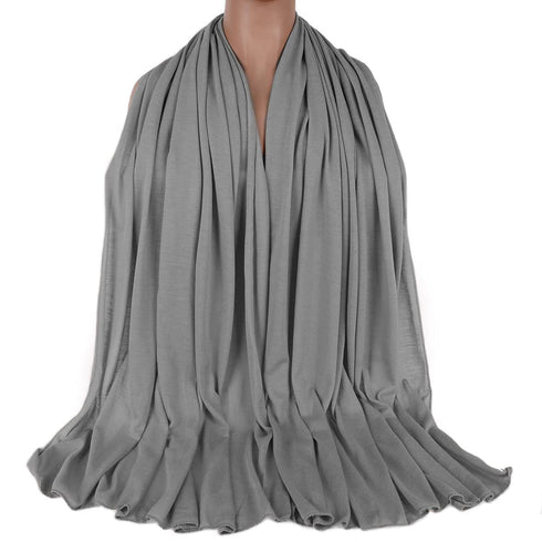 Kachanaa Satin Head Scarf Wraps African Women' Soft Long Scarf Shawls Stretch Turbans Solid Color Headbands for Black Women(Dark gray)...