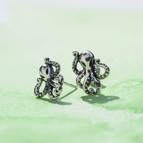Boma Jewelry Sterling Silver Octopus Stud Earrings...