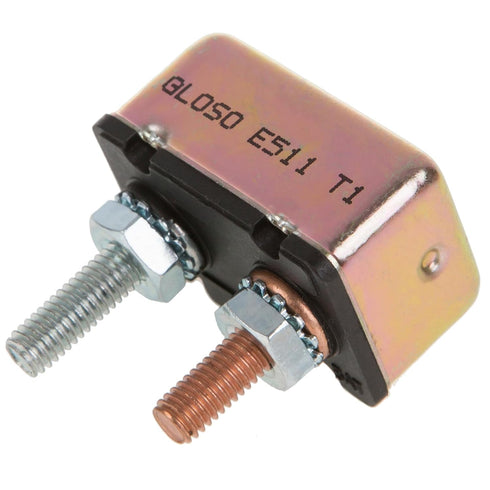 GLOSO Circuit Breakers Stud Bolt Type for Truck Bus RV Automotive Motorcycle No Bracket Metal Cover Auto Reset (T1) - 1 Pack (50A) E511...