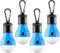 FLY2SKY Tent Lamp Portable LED Tent Lights Blue 4 Packs Hook Hurricane Emergency Lights LED Camping Lights Bulb Camping Tent Lanterns Camping Equi...