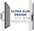 Mount-It! Low Profile Fixed TV Wall Mount for Small Televisions Computer Monitors, Fits 13" to 27", Quick Disconnect, 60 Lbs Capacity, VESA 75x75 ...