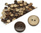 AKOAK 100 Pieces Natural Coconut Shell Two-Holes Buttons Sewing Accessories Decorative Buttons (18mm)...