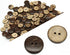 AKOAK 100 Pieces Natural Coconut Shell Two-Holes Buttons Sewing Accessories Decorative Buttons (18mm)...
