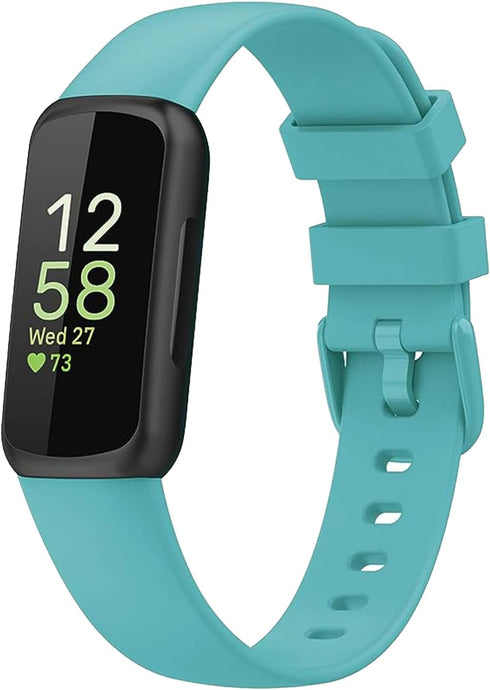 Inspire 3 Bands Compatible with Fitbit Inspire 3 Bands for Men Women, Soft Silicone Sport Wristband Strap Band Bracelets for Inspire 3 (Small:5.5"...